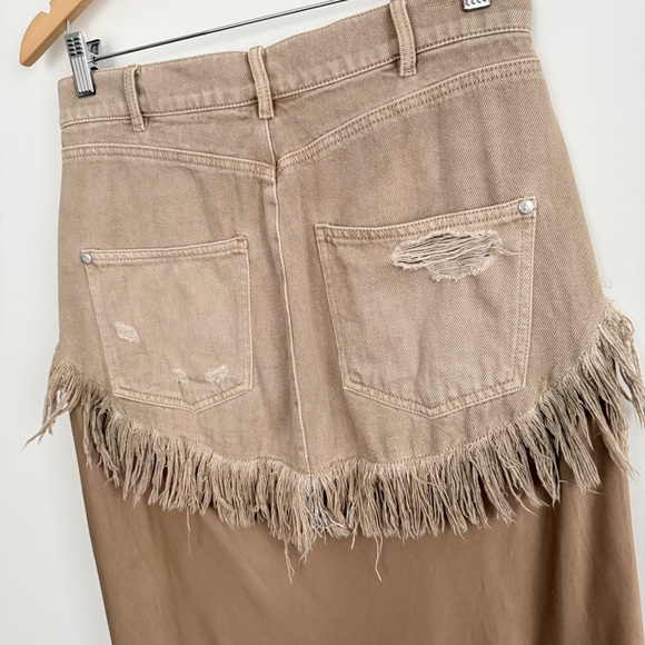 Anthropologie Pilcro Twofer Slip Midi Skirt - Picture 11 of 15